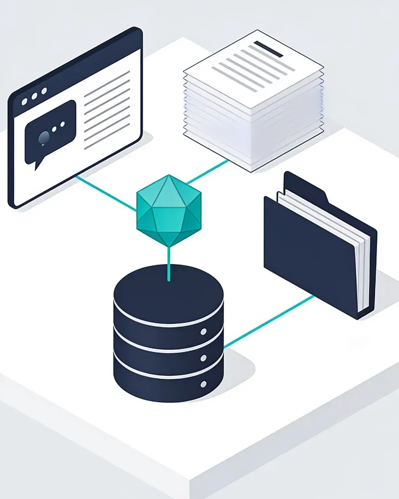 MIQ connected to an organization's chat tools, documents and data.